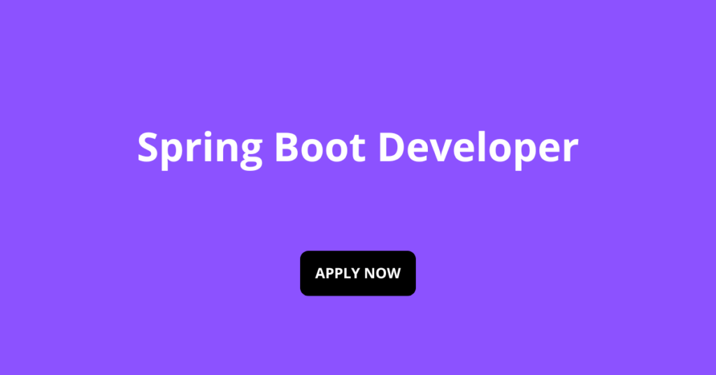 Spring Boot Developer Spring Boot Developer