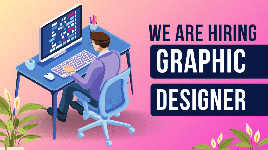 Pink And Blue Simple Illustrated Graphic Designer YouTube Thumbnail