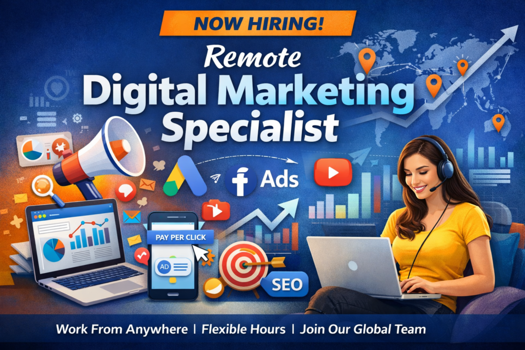 We Are Hiring : Remote Digital Marketing Specialist ChatGPT Image Feb 27 2026 06 05 47 PM